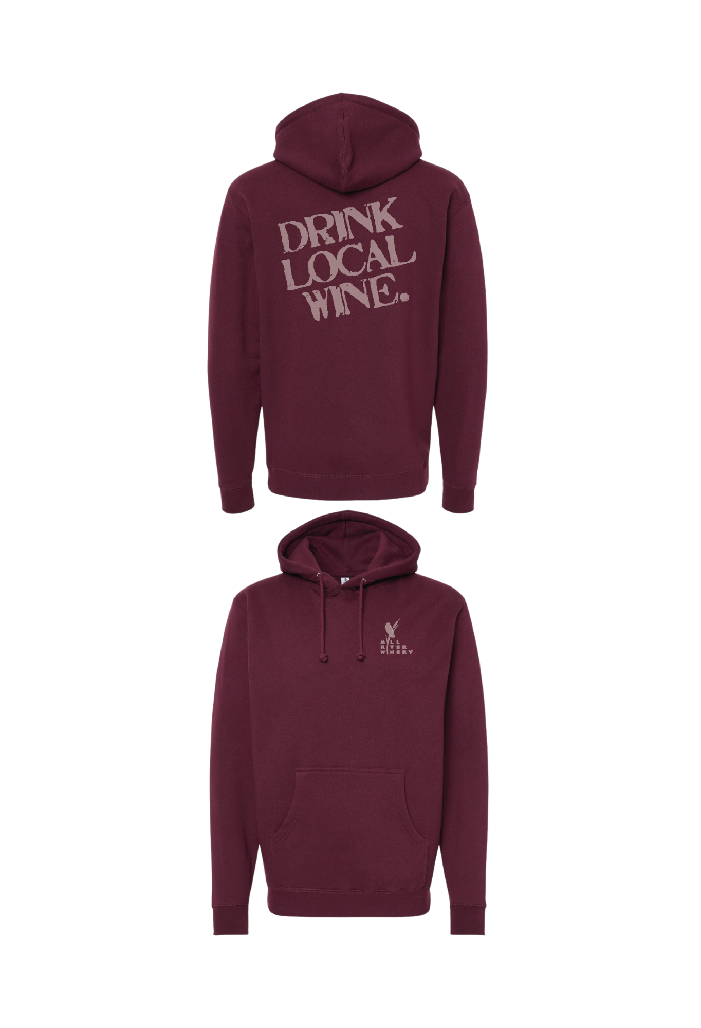 Logo Hoodie Mill River Winery logo-hoodie-mill-river-winery